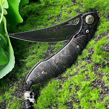 Nocturnal Terrors Damascus Steel Knife